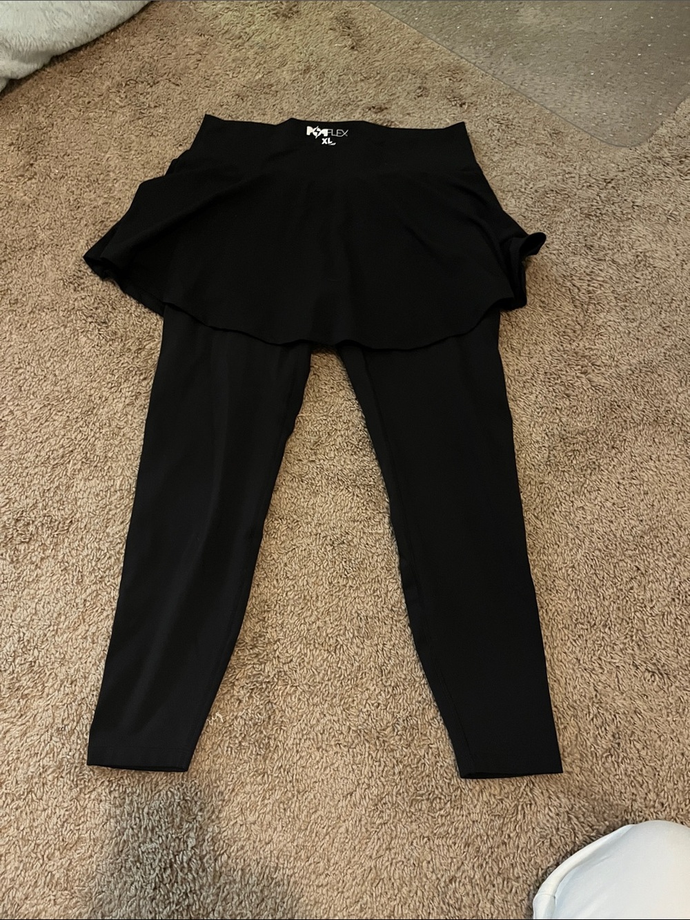 Black Skirted Leggings sklegging xl popflex